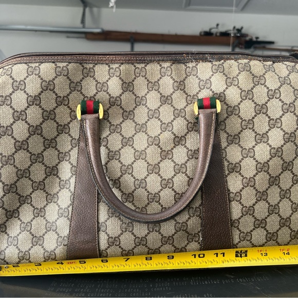 Vintage Gucci canvas monogram Boston - Picture 1 of 14